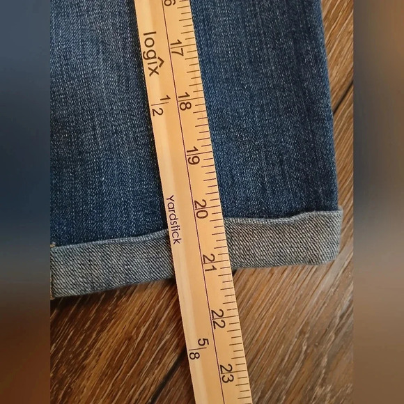 Hollister Blue Denim Bermuda Shorts Juniors Size 5 - Picture 5 of 9